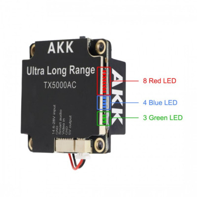 Видеопередатчик (VTX) AKK Ultra Long Range 5W 4.9G-6G 96CH (TX5000AC) Винница - изображение 7