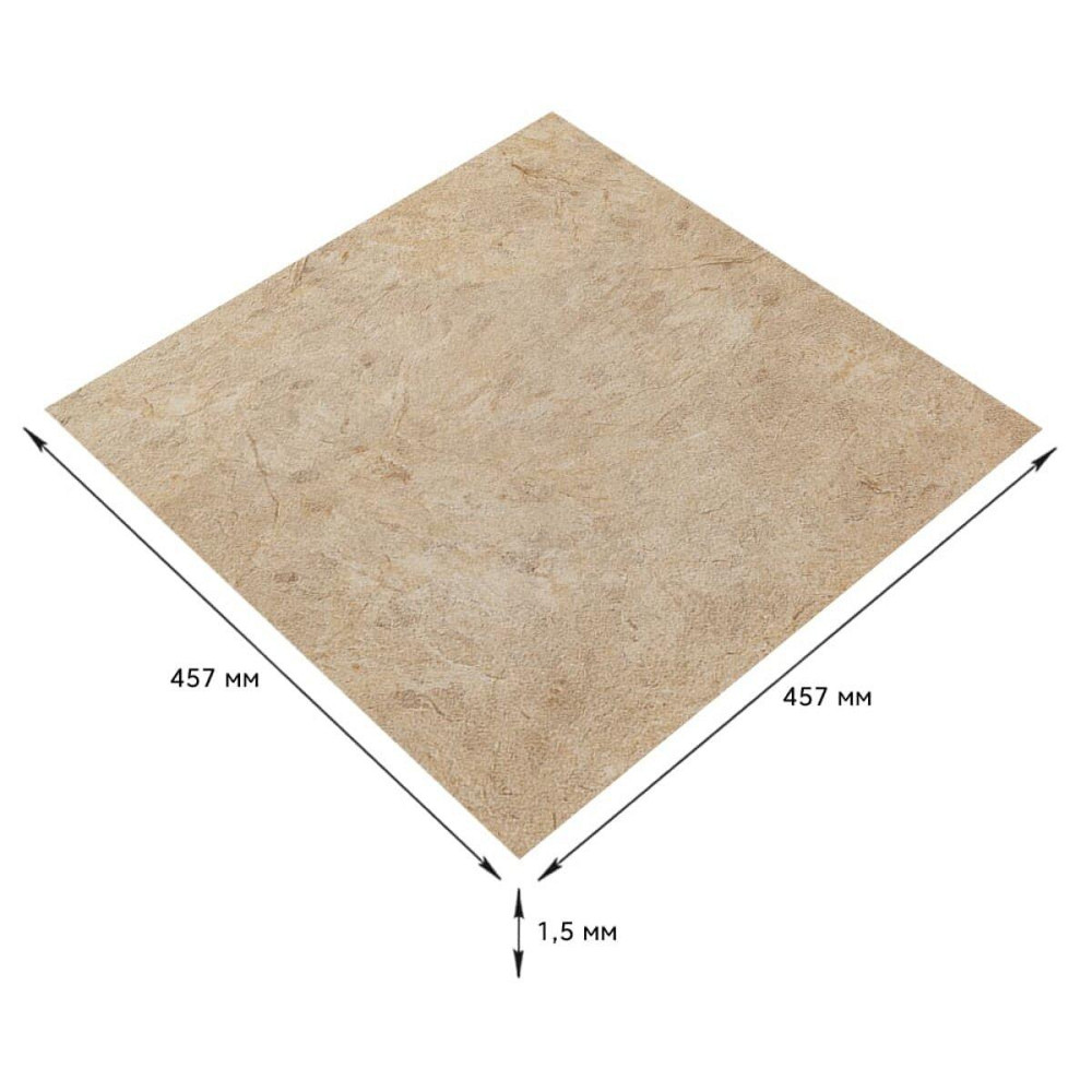 Самоклеящаяся LVT плитка 457х457х1.5мм (D) SW-00002463 Днепр - изображение 2