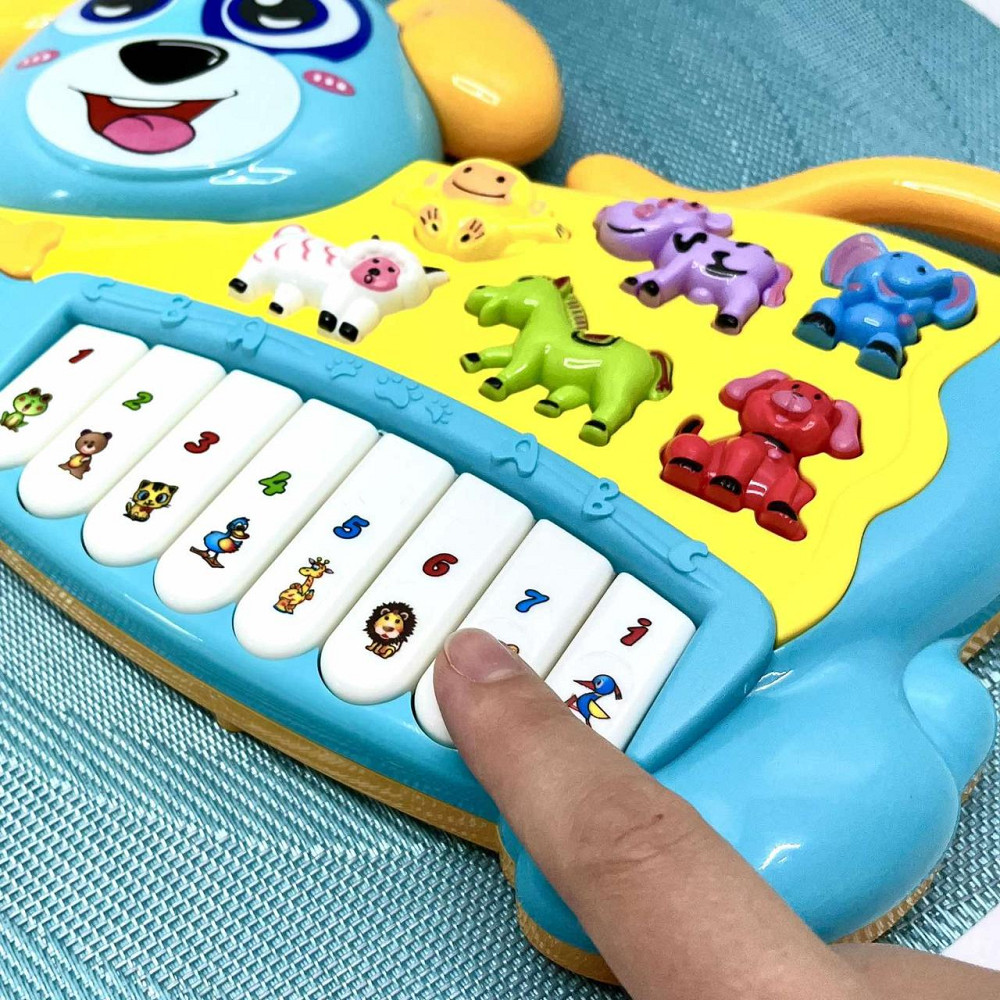 Піаніно Limo Toy Собачка 28 см Блакитне (FT 0013) Чернігів - фото 2