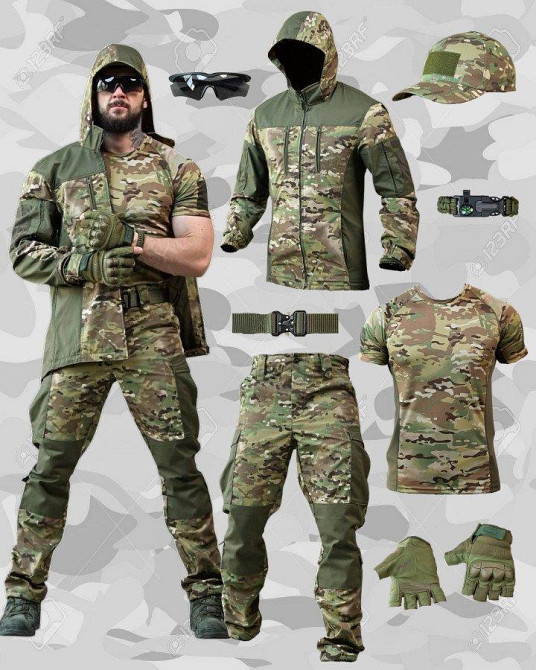 Літній тактичний костюм гірка мультикам 8в1 ПП7569 Одеса - фото 1