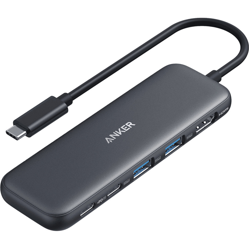 USB-хаб Anker USB-C Hub 332 5-in-1 Black (A8355H11) ( 10133 ) Харків - фото 1
