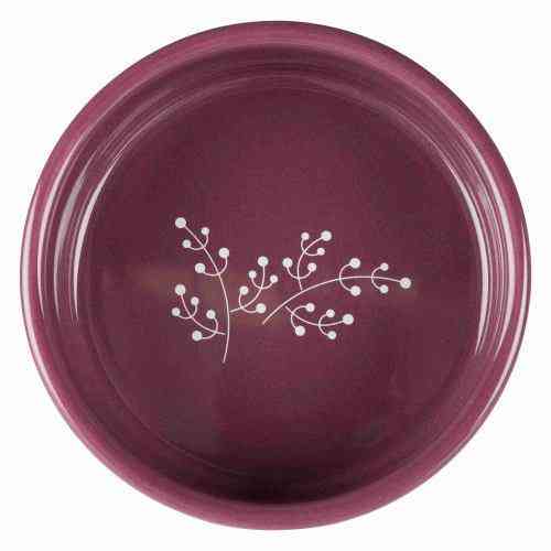 Миска Trixie для собак, керамічна, 12 см, 300 мл (біла/фіолетова) Вінниця