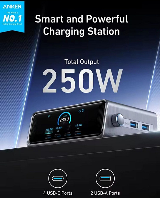 USB зарядное Anker prime 250W charger station Харків - фото 8