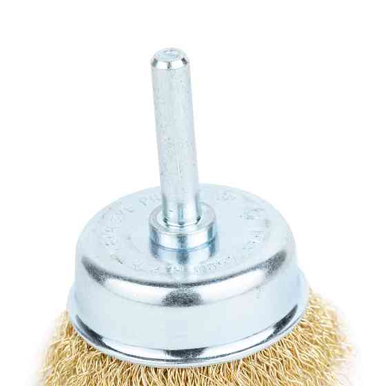 Grad Набор щеток проволочных 3шт Ø25; 50; 50мм хвостовик Ø6мм (латунированная) GRAD (9029015) Коломия