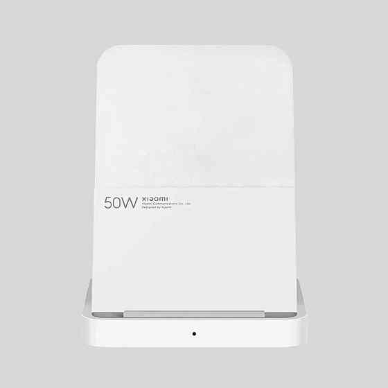 Беспроводная зарядка Xiaomi 50W Pro MDY-14-EN, вертикальная подставка с охлаждением (белая) Николаев