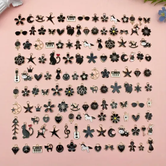 Набор эмалированных шармиков для рукоделия, 100 шт. Киев