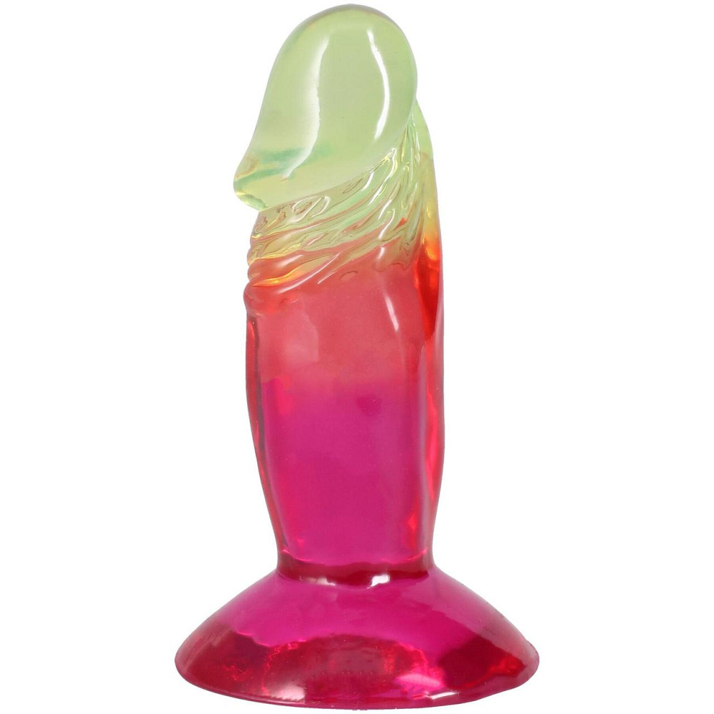 Дилдо Doc Johnson Crystal Jellies - 4.5 Inch Classic Dong - Rainbow Sex Aura Київ - фото 1