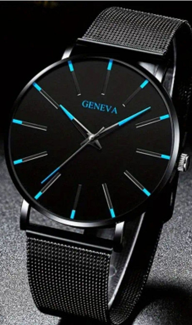 Мужские кварцевые часы Geneva. Киев - изображение 2
