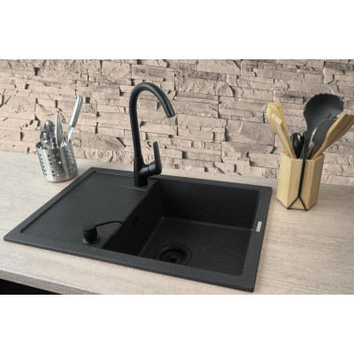 Мойка кухонная Deante Corio ZRC_G113 + зміш. BMO_N62M + дозатор ZZZ_B00D (ZRCC2113) Винница - изображение 2