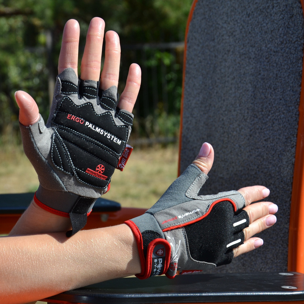 Рукавички для фітнесу Power System PS-2570 Woman’s Power жіночі Black/Red M Кам'янське - фото 7