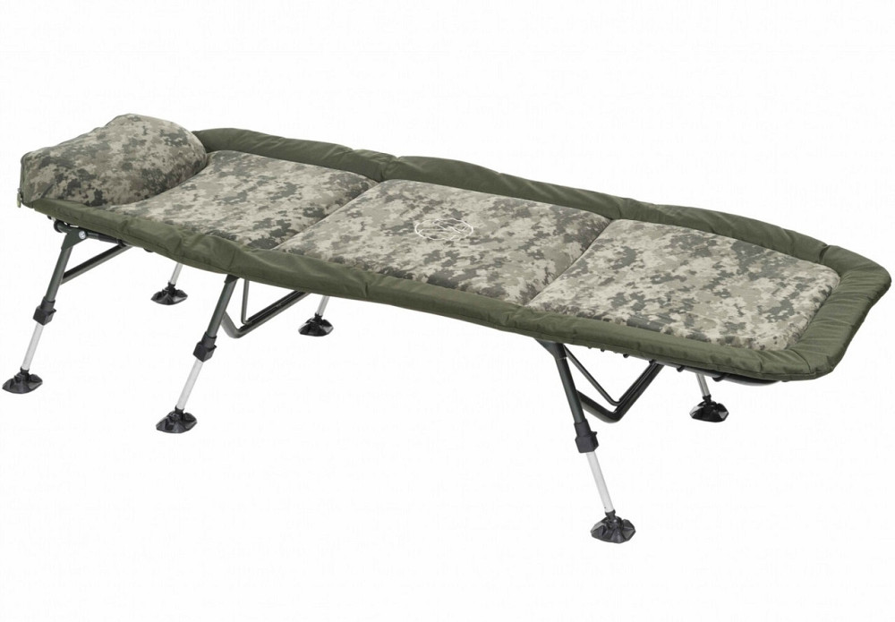 Складная Раскладушка с подушкой 6 ножек до 140 кг Mivardi 