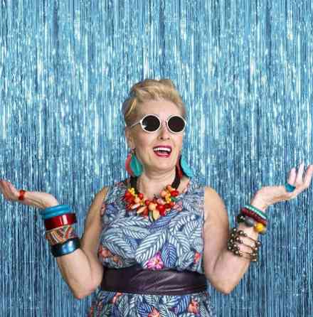 Дождик для фотозоны украшение 245 см на 92 см голубой Киев