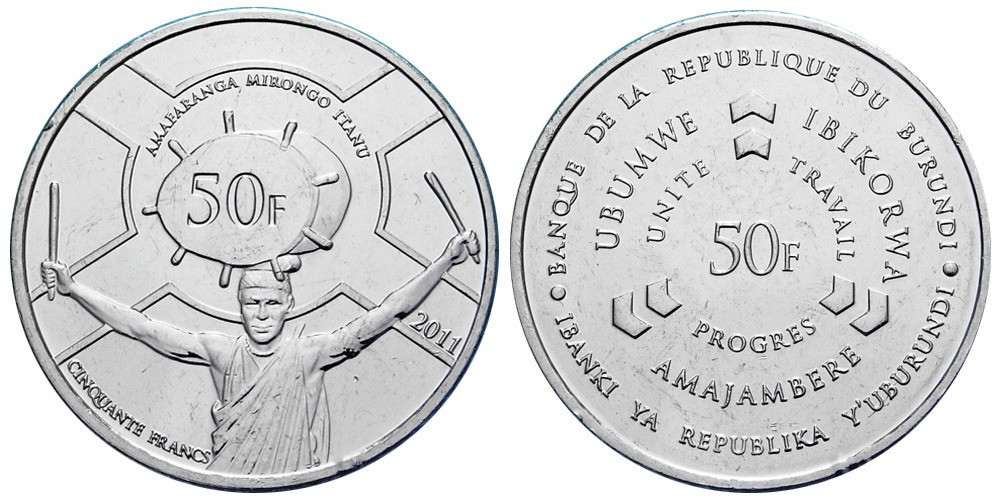 Burundi Бурунди 50 Francs 2011 UNC Полтава - изображение 1
