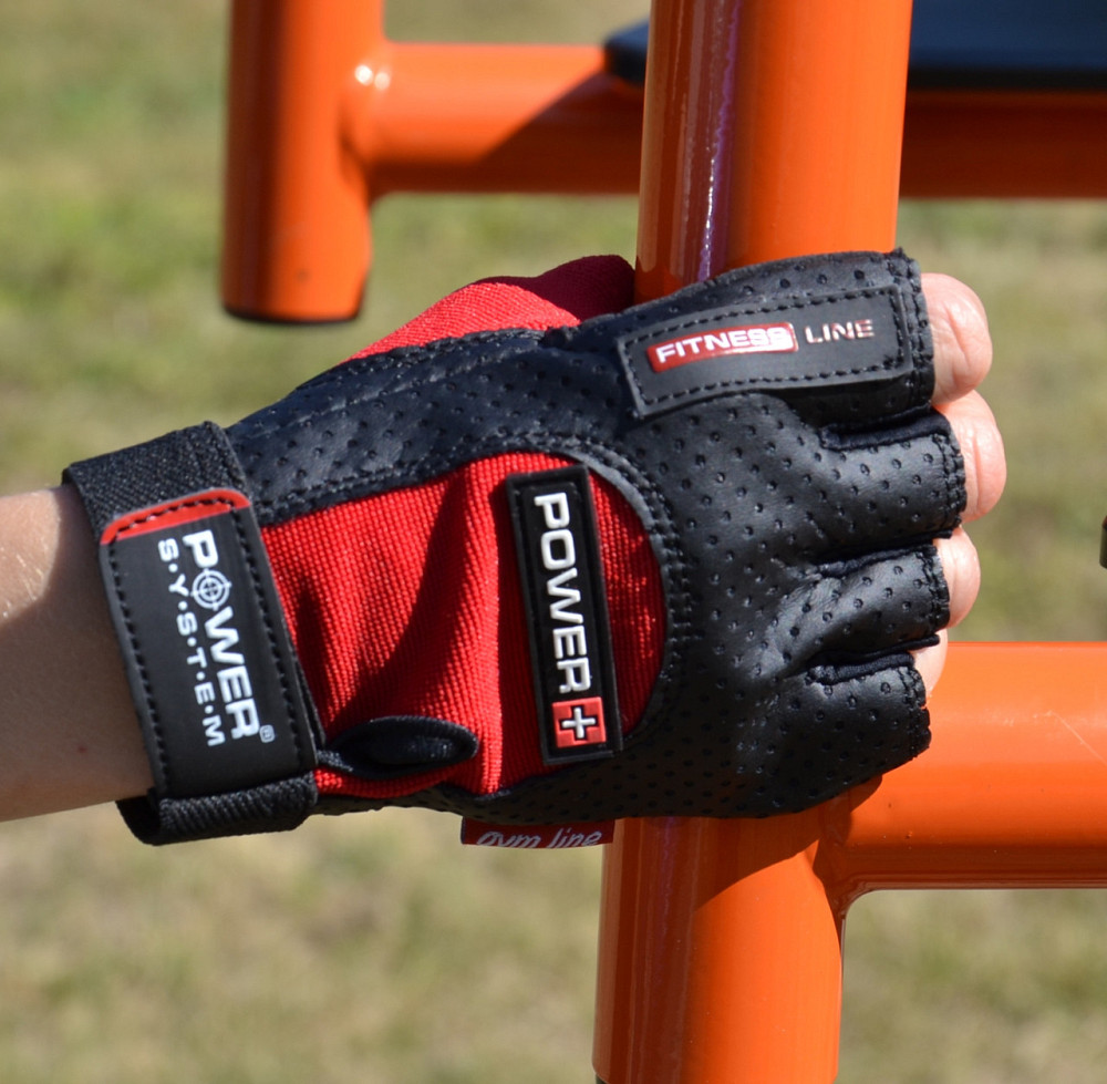 Рукавички для фітнесу Power System PS-2500 Power Plus Black/Red XL Кам'янське - фото 7