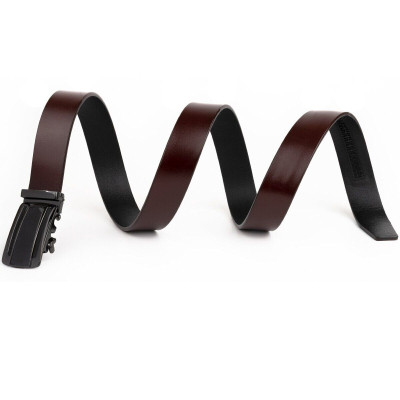 Ремень Vintage Мужской с затемненной пряжкой автомат Коричневый (20296) Винница - изображение 3