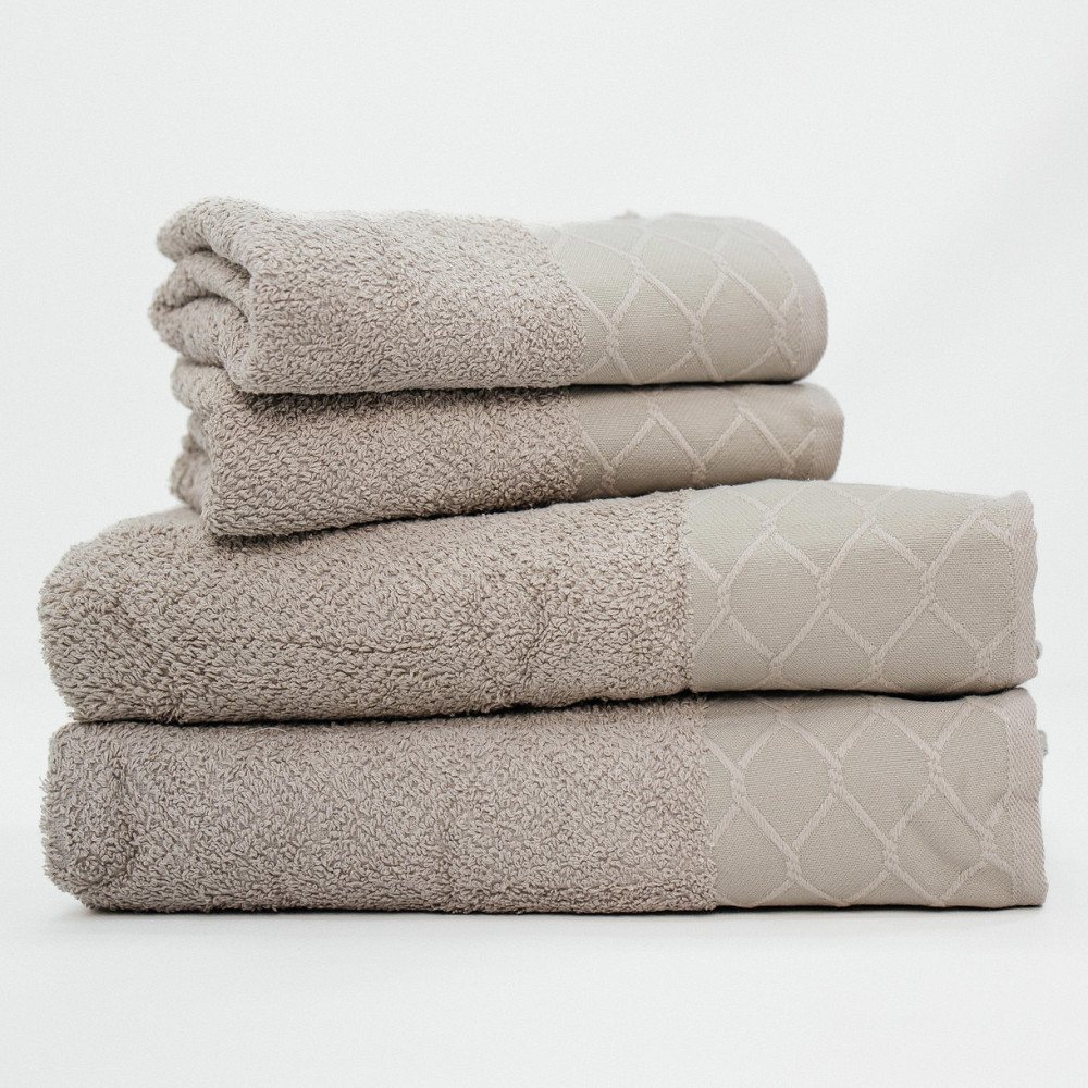 Набір Махрових рушників , Махра,Світло-Сірий, 50/90 та 70/140 Київ - фото 2