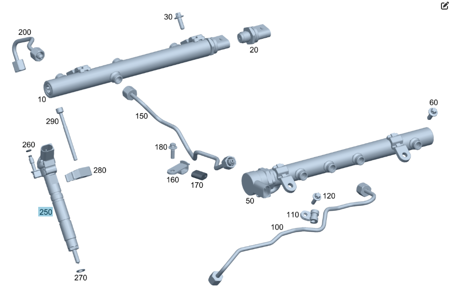 Mercedes-Benz  A6420700487 Паливна дизельна форсунка OM642 Одеса - фото 2