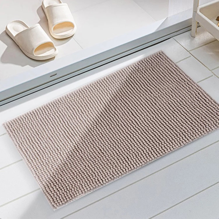 Килимок для ванної кімнати та душу з м'яким ворсом Bathlux 80*50 із спеціального нековзного матеріалу Бежевий Кам'янець-Подільський - фото 6