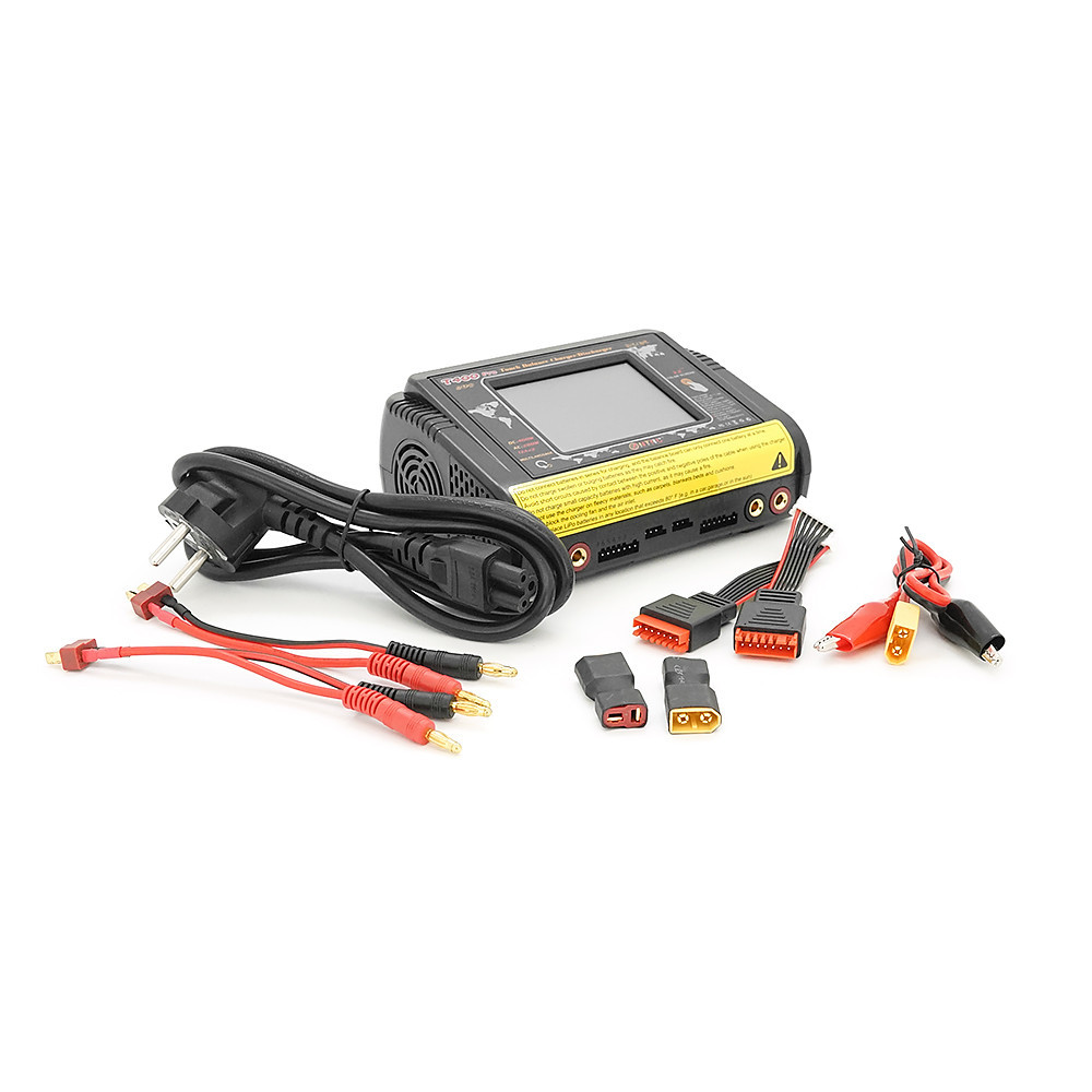 Зарядний пристрій HTRCT400 Pro Duo AC200/DC400Вт, тип АКБ LiPo, LiHv, Li-ion, NiMh, LiFe, Pb, 3.2" Touch screen, 100*65*140 (мм) Київ - фото 12