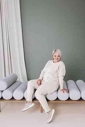 Жіночий теплий прогулянковий костюм, батал пума плюш Бежевий, 60/64 Одеса