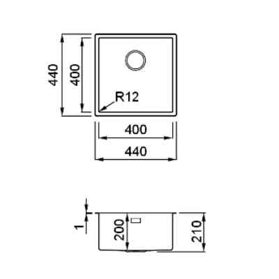 Мийка кухонна Elleci ESPRIT 400 Вінниця