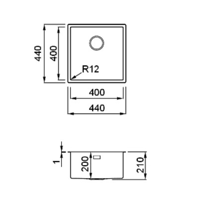 Мийка кухонна Elleci ESPRIT 400 Вінниця - фото 2