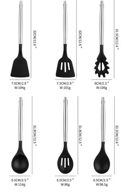 Набор кухонных принадлежностей 20 предметов с тройной подставкой Коломия - фото 6