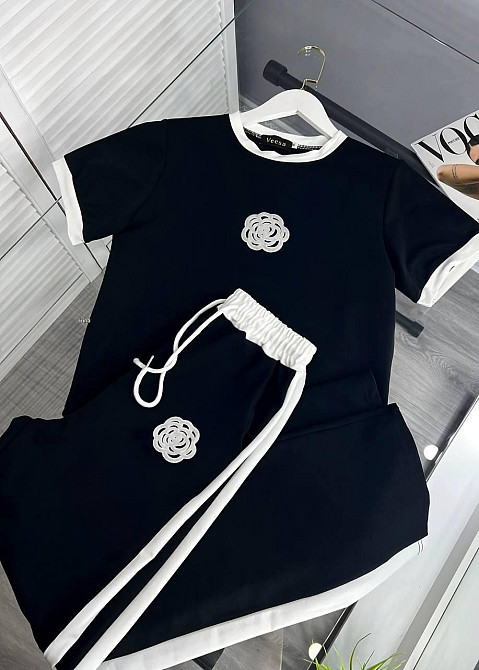 Женский стильный повседневный костюм двойка турецкая двухнить Одесса - изображение 2