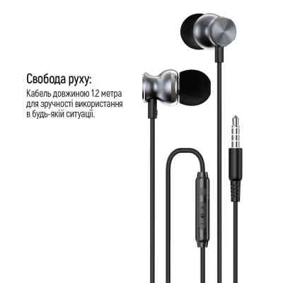 Наушники ColorWay 3.5 mm Wired Earphone UrbanBeat Black (CW-WD03BK) Винница