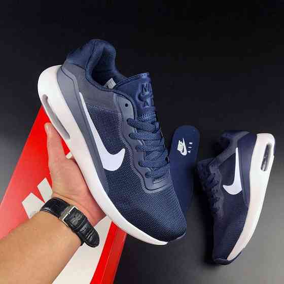 Мужские Кроссовки Nike 90 Синие Найк с Амортизацией Тканевые (размеры: 41,42,43,44) - 535-4 Днепр