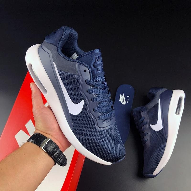 Мужские Кроссовки Nike 90 Синие Найк с Амортизацией Тканевые (размеры: 41,42,43,44) - 535-4 Днепр - изображение 3