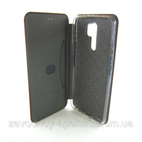 Чехол книжка Подставка Xiaomi Redmi 9 (коричневый) Одесса - изображение 3