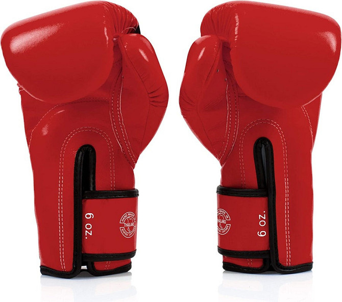 Боксерські рукавиці Fairtex BGV14 Red 16 унцій (бинти в комплекті) Каменское - изображение 8