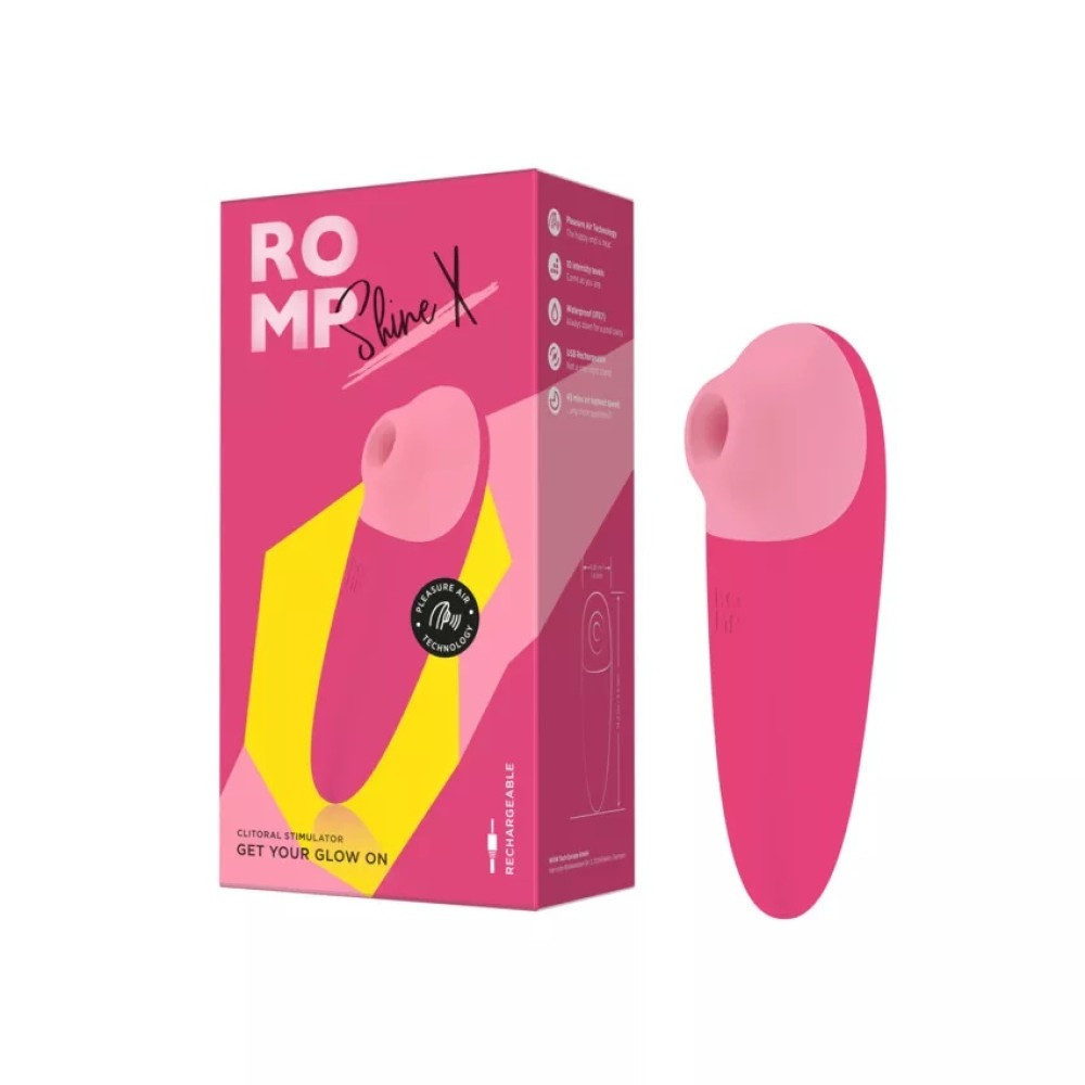 Вакуумний кліторальний стимулятор ROMP Shine X, рожевий Sex Aura Київ - фото 1