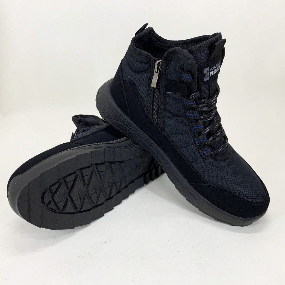 Зручні якісні зимові кросівки 46р 29, 5см, Високі кросівки термо, Акуратне зимове чоловіче взуття GN-91 Львів - фото 2