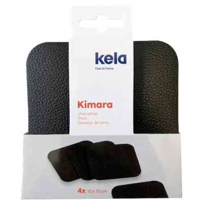 Підставка під гаряче Kela Kimara під чашку 10х10 см, 4 шт, коричневі (12092) Вінниця