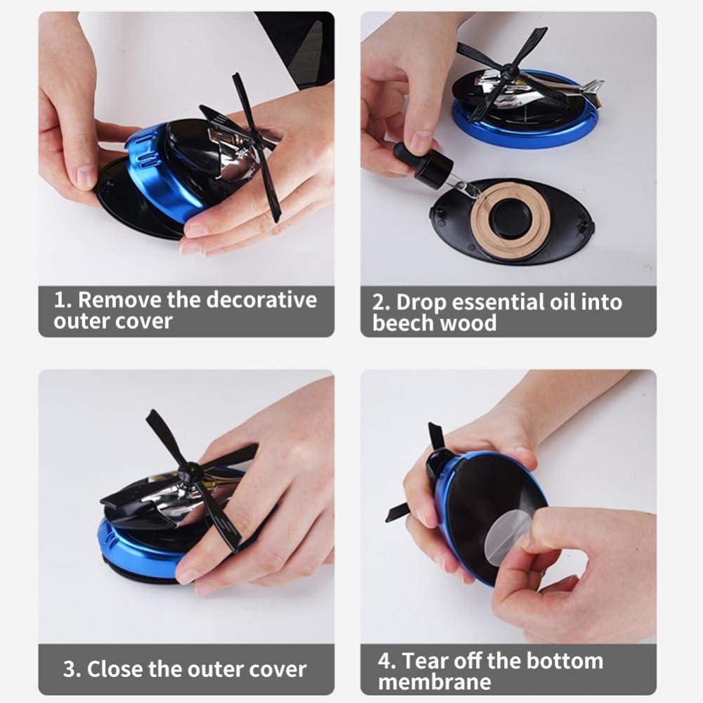 Дифузор ефірних олій Вертоліт J1 ароматизатор для автомобіля (Синій) Київ - фото 3