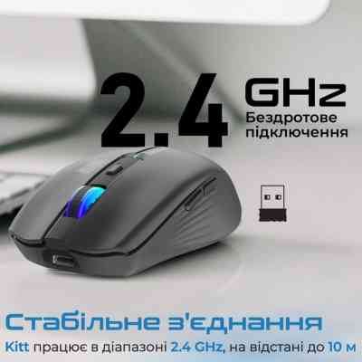 Мишка Promate Kitt Wireless Black (kitt.black) Вінниця