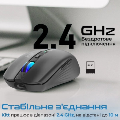 Мишка Promate Kitt Wireless Black (kitt.black) Вінниця - фото 6