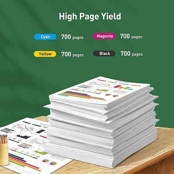 Картриджі для принтера KINGJET 924 HP 924 для HP OfficeJet 8120e 8122e 8124e 8125e OfficeJet Pro 8130e/8132e/8134e/8138e без чіпа Днепр