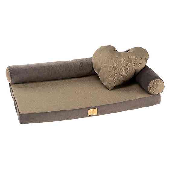 Мягкое место-лежак для собак Ferplast Tommy (Ферпласт Томми) 65 x 40 x h 16 см - 65, Коричневый Запорожье