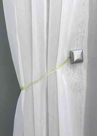 Магніти для штор і гардин Квадрат двосторонні набір 2 шт Оливковий з сірим (81-135) Київ