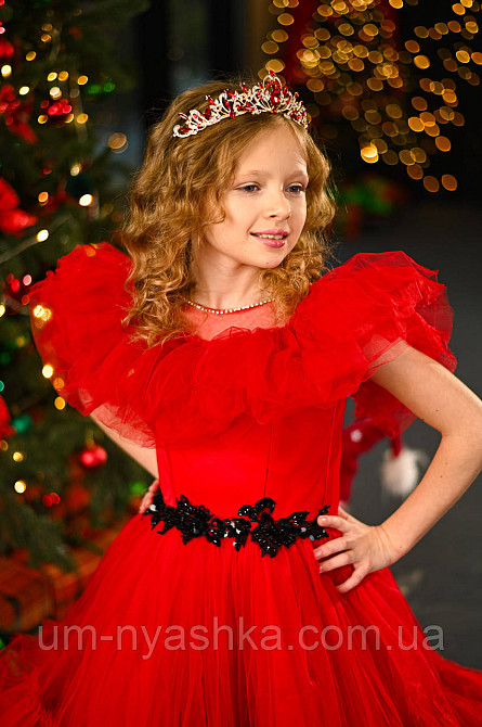 Діадема на обручі Корона золота з червоними каменями Кривий Ріг - фото 5