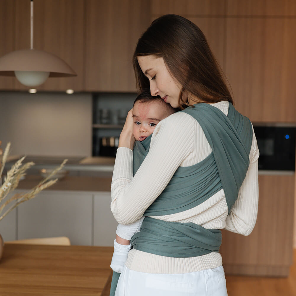 Трикотажний слінг-шарф Love & Carry - Базилік PLUS Київ - фото 6