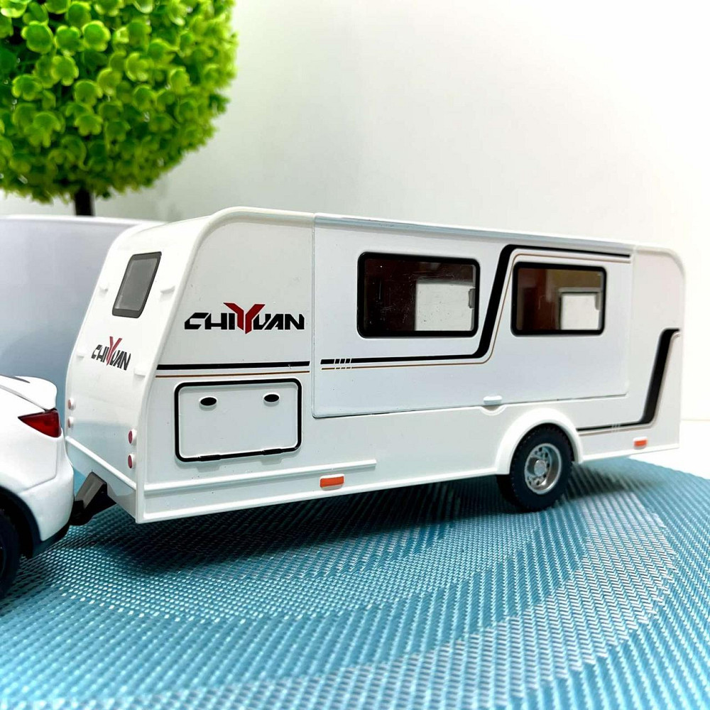 Машина з трейлером масштаб 1:32 інерція звук світло Білий (B21045) Чернігів - фото 10