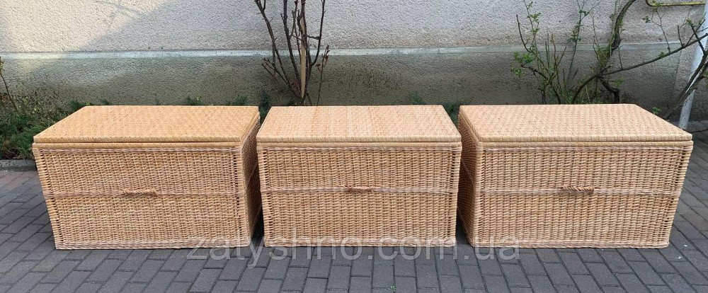 Ящик с крышкой из лозы большой Киев - изображение 4