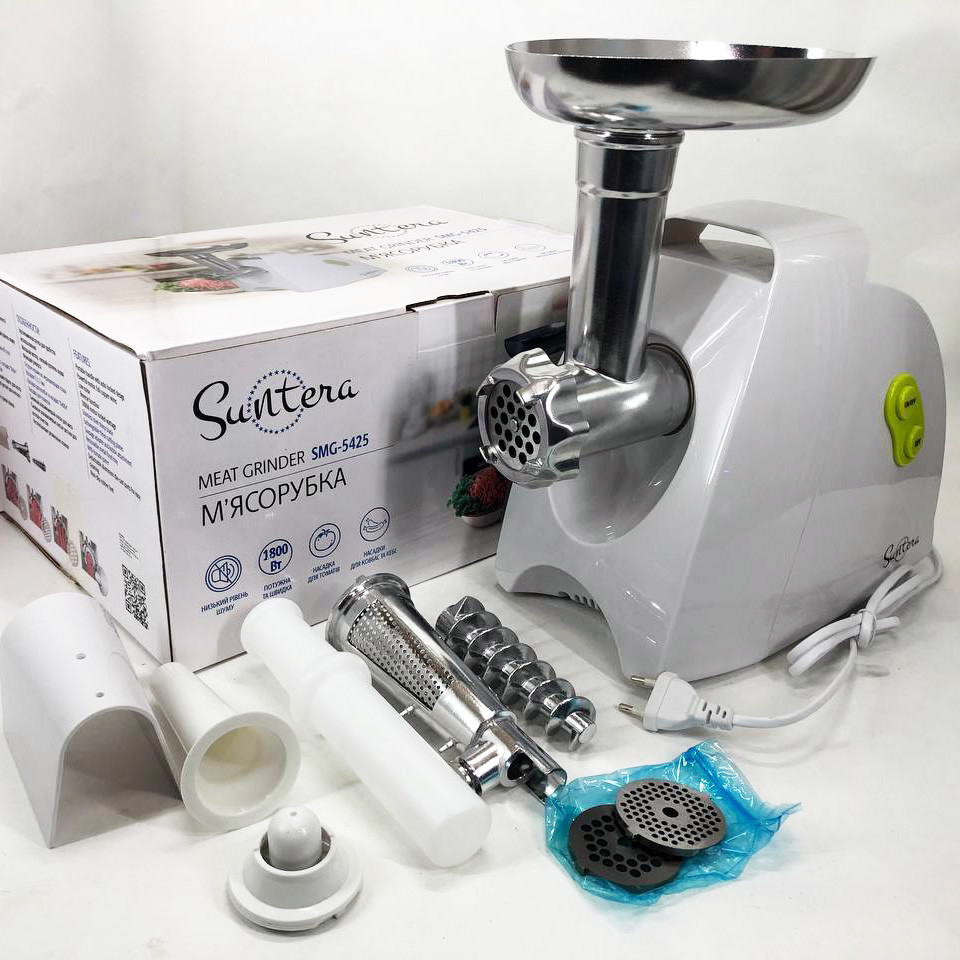 М'ясорубка з насадками для нарізання овочів, М'ясорубка 3 в 1 'металева WQ-65 Львів - фото 5