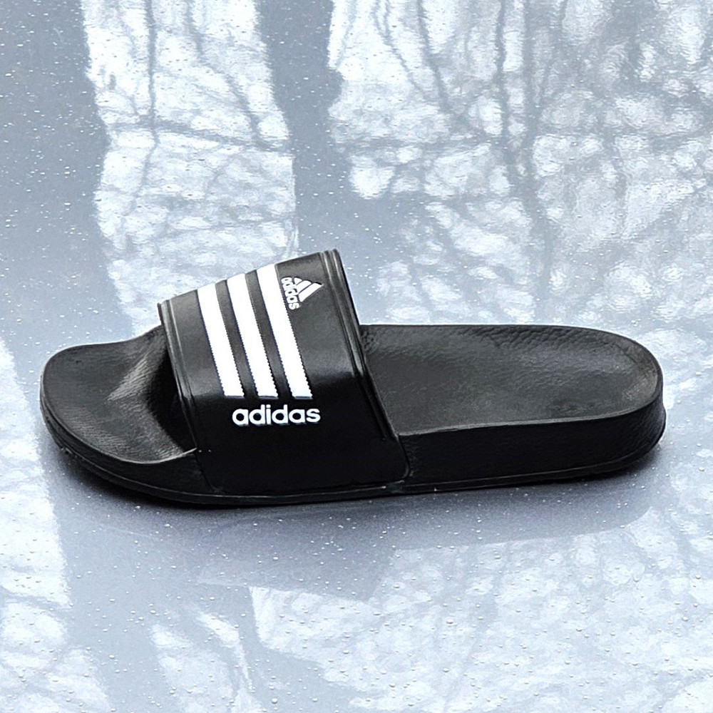 Шльопанці Adidas Чорні Сланці Тапочки Білі Адідас Жіночі (розміри: 36,37,38,39,40,41) Дніпро - фото 8