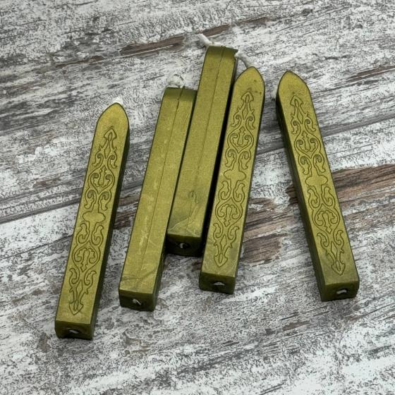 Сургучные свечи с фитилем для печатей 5 шт, декоративный воск для скрапбукинга и подарков Киев