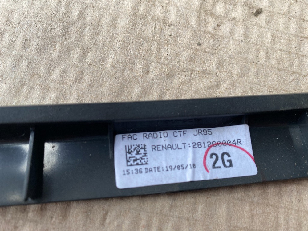 Накладка рамка магнітоли Renault Scenic III 2009-2016 (281260001R) Ковель - изображение 3